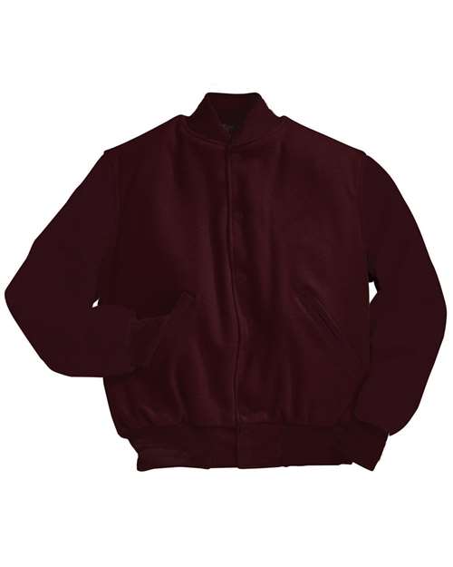 Holloway Varsity Wool Jacket 224183 Maroon