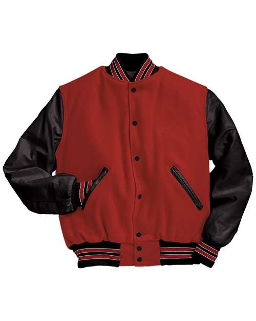 Holloway Varsity Wool Jacket 224183 Scarlet/ Black/ Scarlet