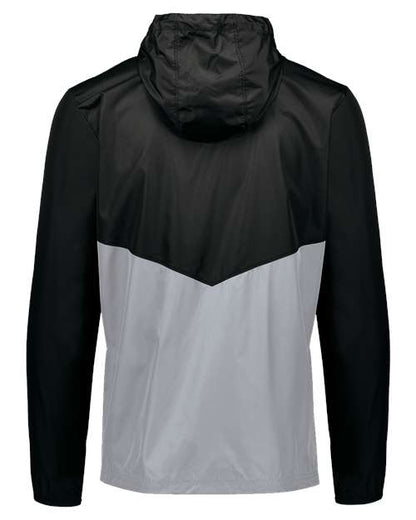 Holloway Packable Quarter-Zip Jacket 229534 Black/ Athletic Grey
