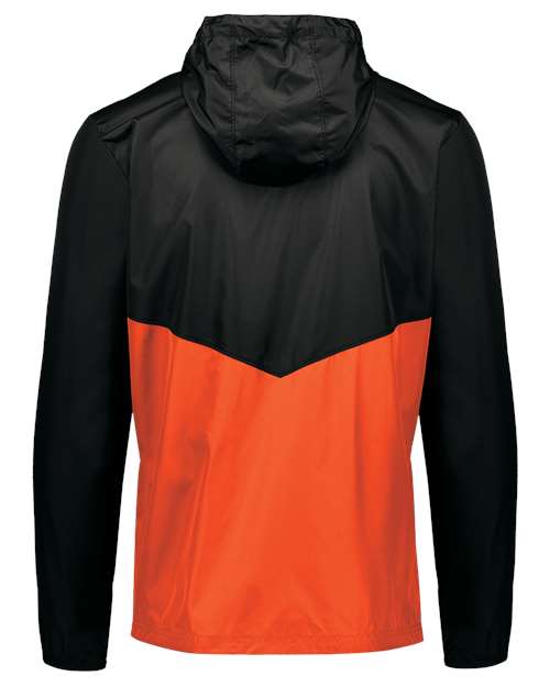 Holloway Packable Quarter-Zip Jacket 229534 Black/ Orange