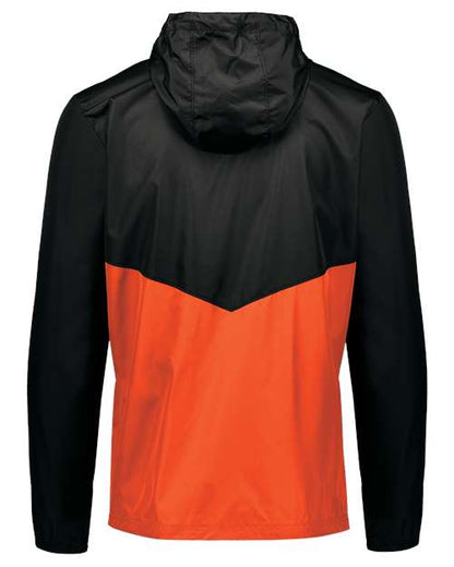 Holloway Packable Quarter-Zip Jacket 229534 Black/ Orange
