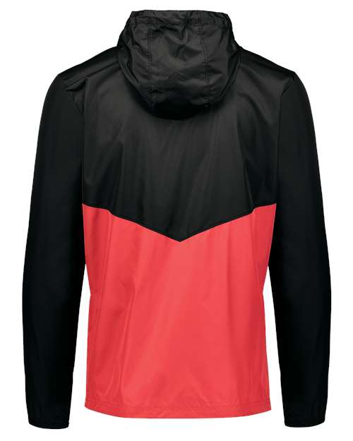 Holloway Packable Quarter-Zip Jacket 229534 Black/ Scarlet