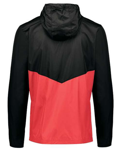Holloway Packable Quarter-Zip Jacket 229534 Black/ Scarlet