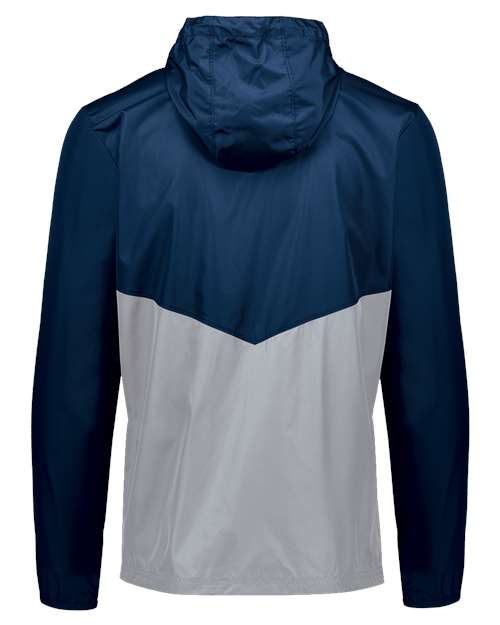 Holloway Packable Quarter-Zip Jacket 229534 Navy/ Athletic Grey