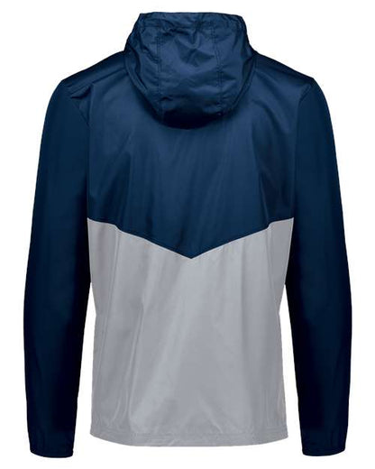 Holloway Packable Quarter-Zip Jacket 229534 Navy/ Athletic Grey
