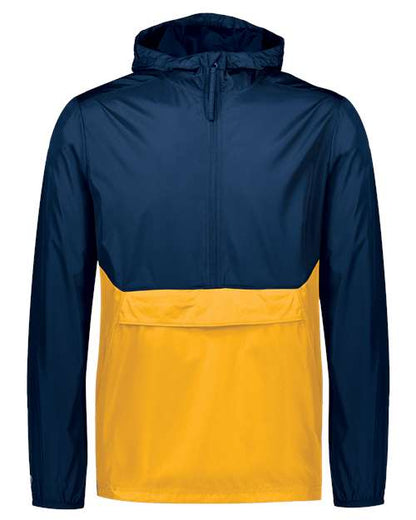 Holloway Packable Quarter-Zip Jacket 229534 Navy/ Gold