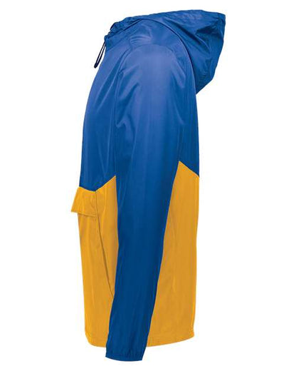 Holloway Packable Quarter-Zip Jacket 229534 Royal/ Gold