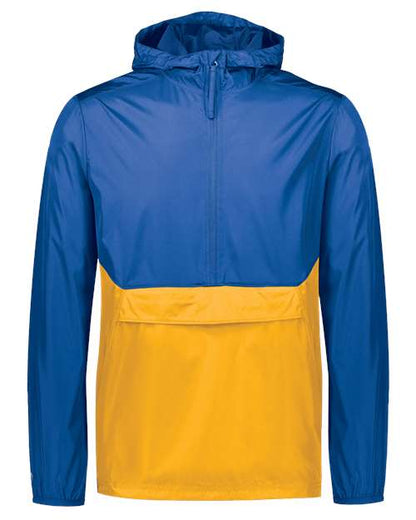 Holloway Packable Quarter-Zip Jacket 229534 Royal/ Gold