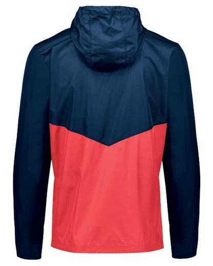 Holloway Packable Quarter-Zip Jacket 229534 Navy/ Scarlet