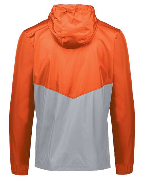 Holloway Packable Quarter-Zip Jacket 229534 Orange/ Athletic Grey