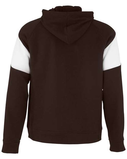 Holloway Athletic Fleece Prospect Hooded Sweatshirt 229546 Brown/ White