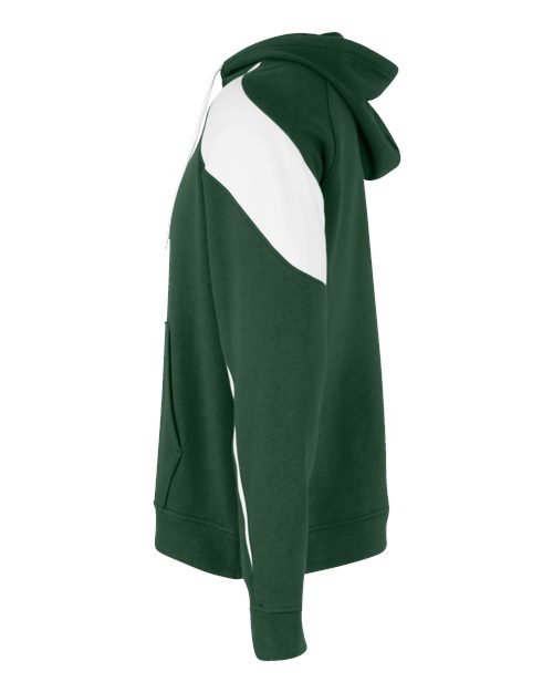 Holloway Athletic Fleece Prospect Hooded Sweatshirt 229546 Forest/ White