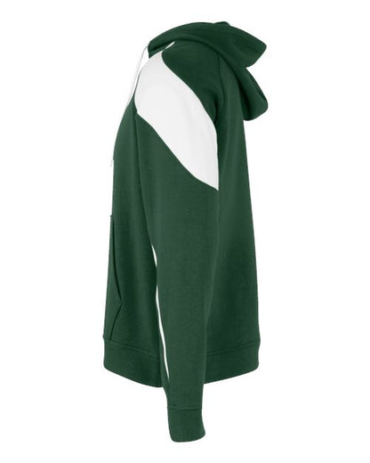 Holloway Athletic Fleece Prospect Hooded Sweatshirt 229546 Forest/ White