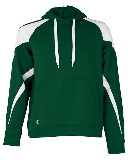 Holloway Athletic Fleece Prospect Hooded Sweatshirt 229546 Forest/ White