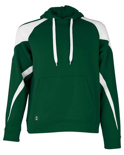 Holloway Athletic Fleece Prospect Hooded Sweatshirt 229546 Forest/ White
