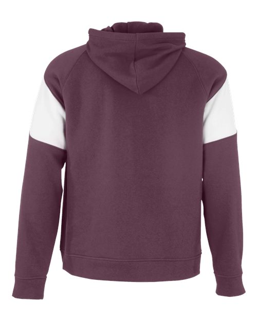 Holloway Athletic Fleece Prospect Hooded Sweatshirt 229546 Maroon/ White