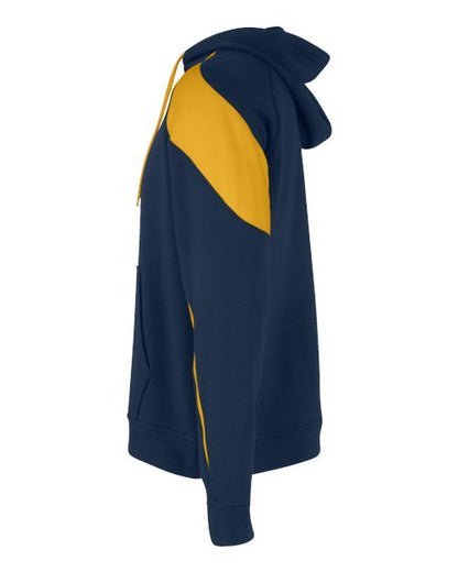 Holloway Athletic Fleece Prospect Hooded Sweatshirt 229546 Navy/ Light Gold