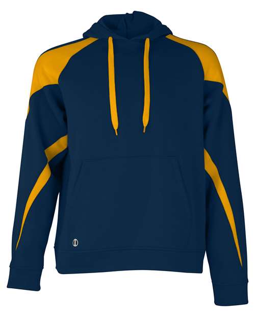 Holloway Athletic Fleece Prospect Hooded Sweatshirt 229546 Navy/ Light Gold