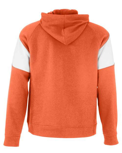 Holloway Athletic Fleece Prospect Hooded Sweatshirt 229546 Orange/ White