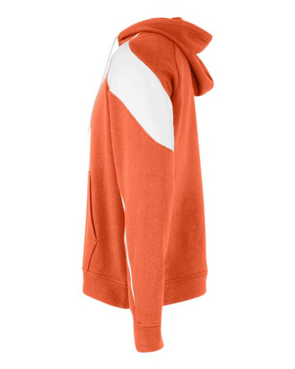Holloway Athletic Fleece Prospect Hooded Sweatshirt 229546 Orange/ White
