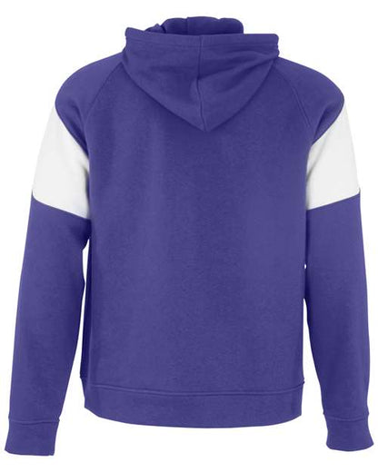Holloway Athletic Fleece Prospect Hooded Sweatshirt 229546 Purple/ White