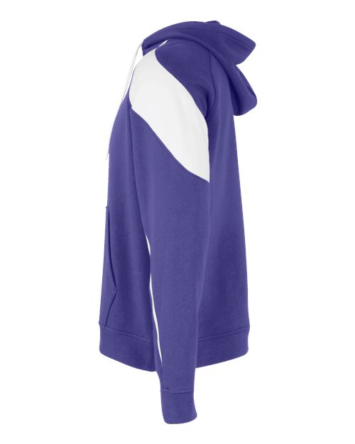 Holloway Athletic Fleece Prospect Hooded Sweatshirt 229546 Purple/ White
