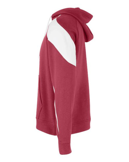 Holloway Athletic Fleece Prospect Hooded Sweatshirt 229546 Scarlet/ White