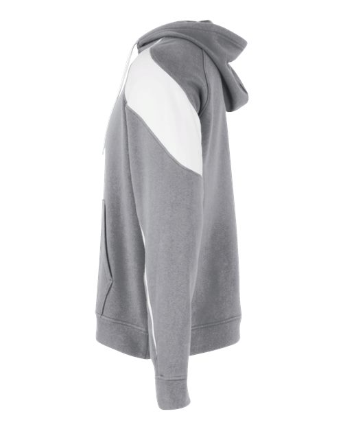 Holloway Athletic Fleece Prospect Hooded Sweatshirt 229546 Charcoal Heather/ White