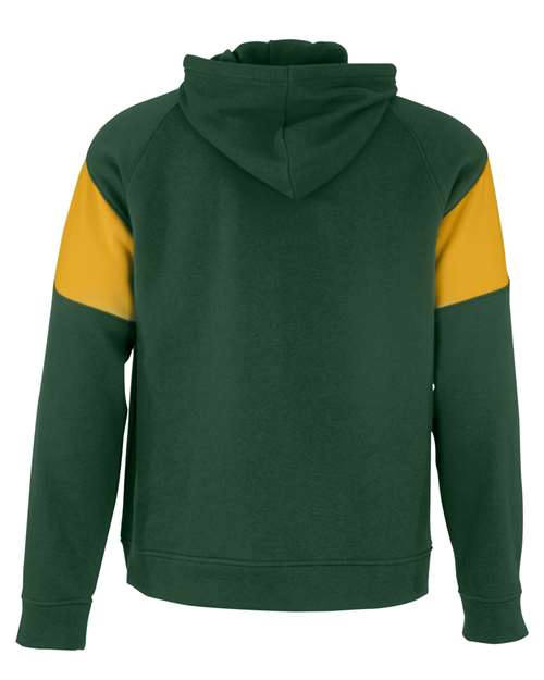 Holloway Athletic Fleece Prospect Hooded Sweatshirt 229546 Forest/ Light Gold