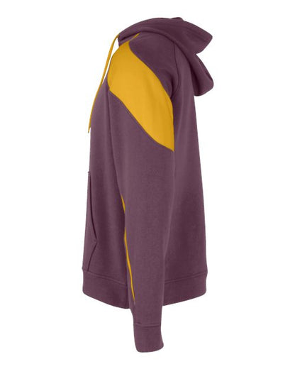 Holloway Athletic Fleece Prospect Hooded Sweatshirt 229546 Maroon/ Light Gold