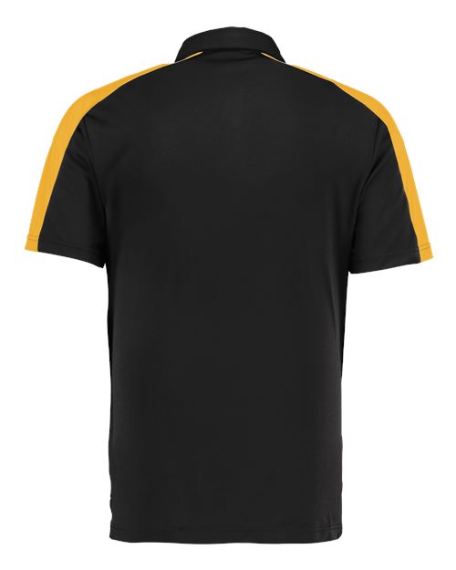 Augusta Sportswear Two-Tone Vital Polo 5028 Black/ Gold
