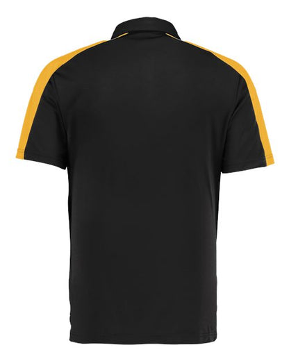 Augusta Sportswear Two-Tone Vital Polo 5028 Black/ Gold