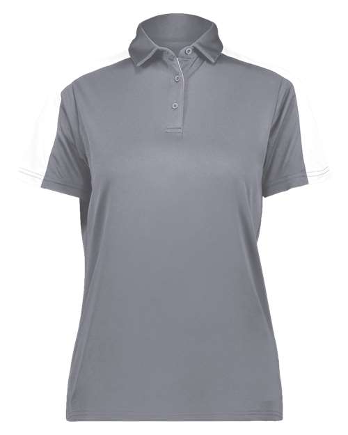 Augusta Sportswear Women's Two-Tone Vital Polo 5029 Graphite/ White
