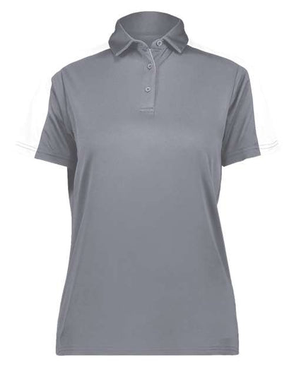 Augusta Sportswear Women's Two-Tone Vital Polo 5029 Graphite/ White