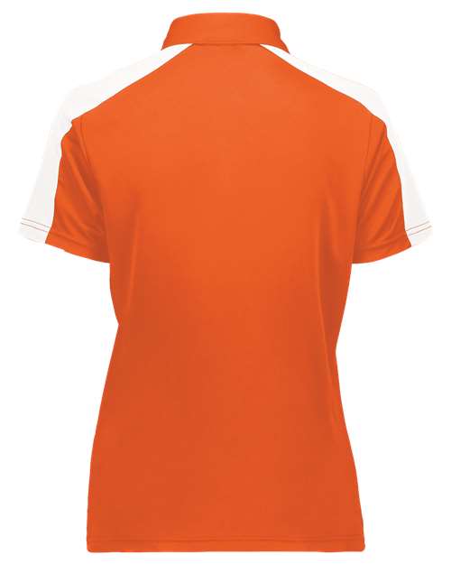 Augusta Sportswear Women's Two-Tone Vital Polo 5029 Orange/ White