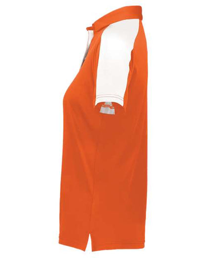 Augusta Sportswear Women's Two-Tone Vital Polo 5029 Orange/ White