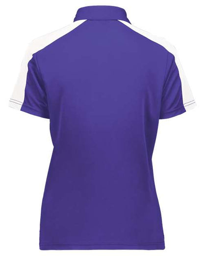 Augusta Sportswear Women's Two-Tone Vital Polo 5029 Purple/ White