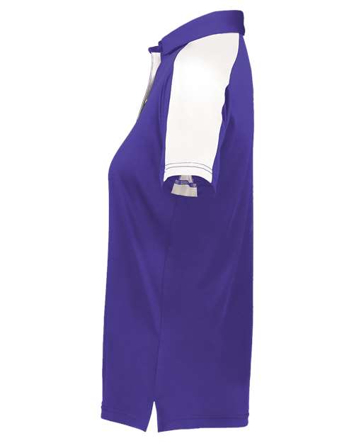 Augusta Sportswear Women's Two-Tone Vital Polo 5029 Purple/ White
