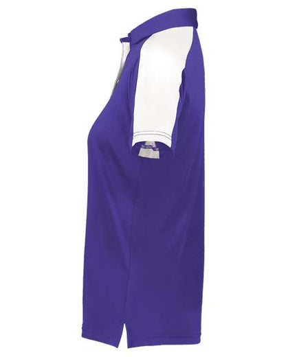 Augusta Sportswear Women's Two-Tone Vital Polo 5029 Purple/ White