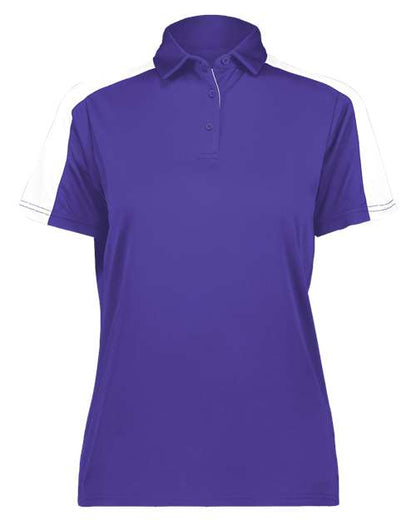 Augusta Sportswear Women's Two-Tone Vital Polo 5029 Purple/ White