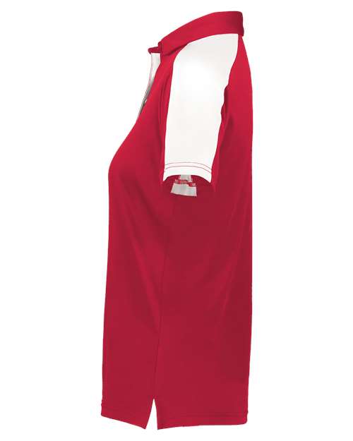 Augusta Sportswear Women's Two-Tone Vital Polo 5029 Scarlet/ White
