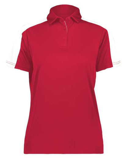 Augusta Sportswear Women's Two-Tone Vital Polo 5029 Scarlet/ White