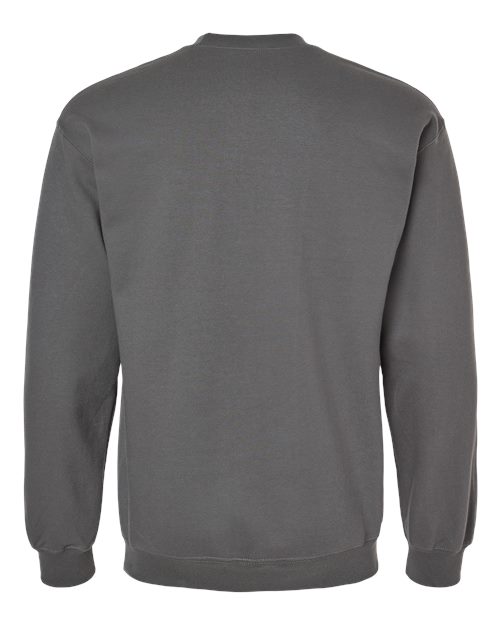 Gildan Softstyle® Midweight Crewneck Sweatshirt SF000 Charcoal Custom Embroidered Business Logo