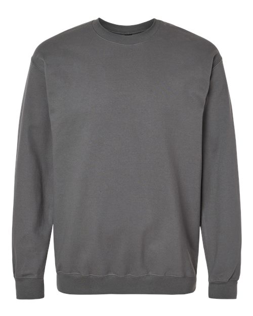 Gildan Softstyle® Midweight Crewneck Sweatshirt SF000 Charcoal Custom Embroidered Business Logo