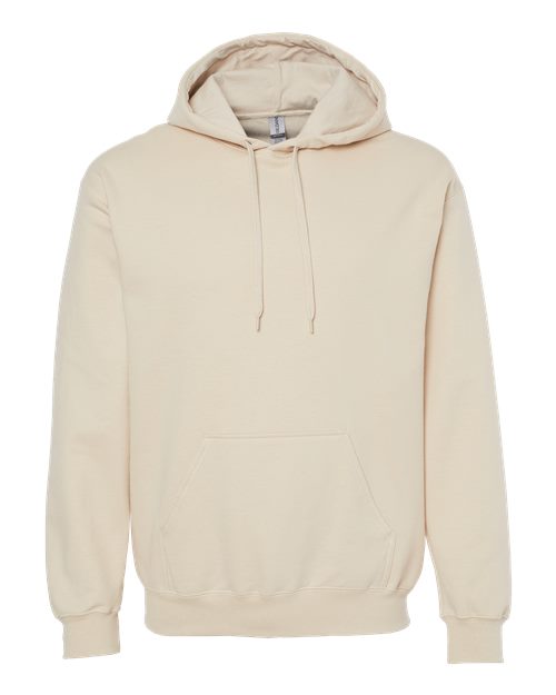 Gildan Softstyle® Midweight Hooded Sweatshirt SF500 Sand Custom Embroidered Business Logo