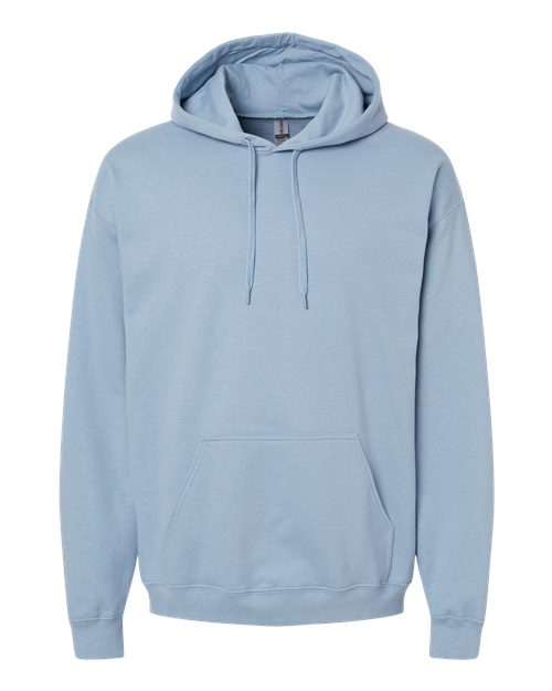 Gildan Softstyle® Midweight Hooded Sweatshirt SF500 Stone Blue Custom Embroidered Business Logo