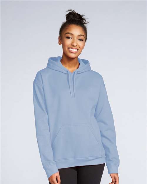 Gildan Softstyle® Midweight Hooded Sweatshirt SF500 Sport Grey Custom Embroidered Business Logo