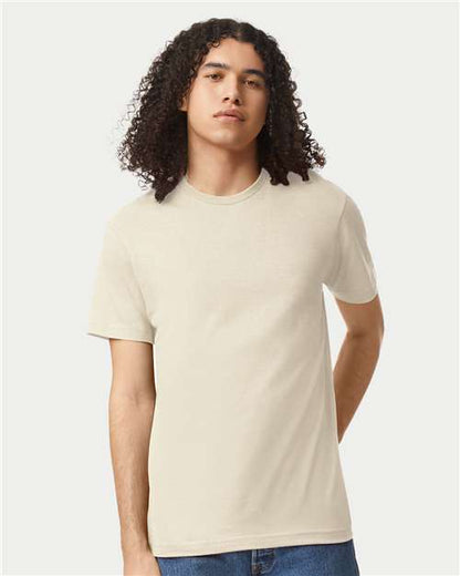 Custom Embroidered  American Apparel CVC Tee 2001CVC Heather Bone