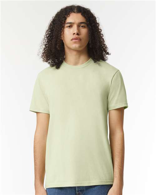 Custom Embroidered  American Apparel CVC Tee 2001CVC Heather Cucumber