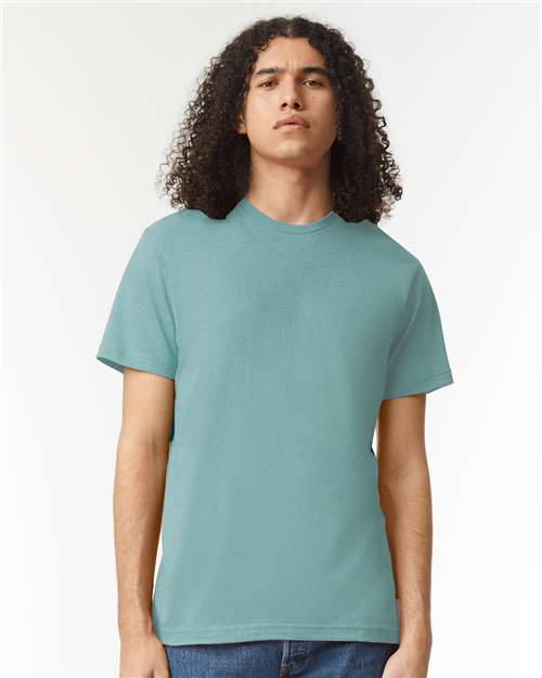 Custom Embroidered  American Apparel CVC Tee 2001CVC Heather Arctic
